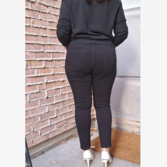 Size 32 Long Banana Republic Mid Rise Skinny Black Jeans - Picture 3 of 16